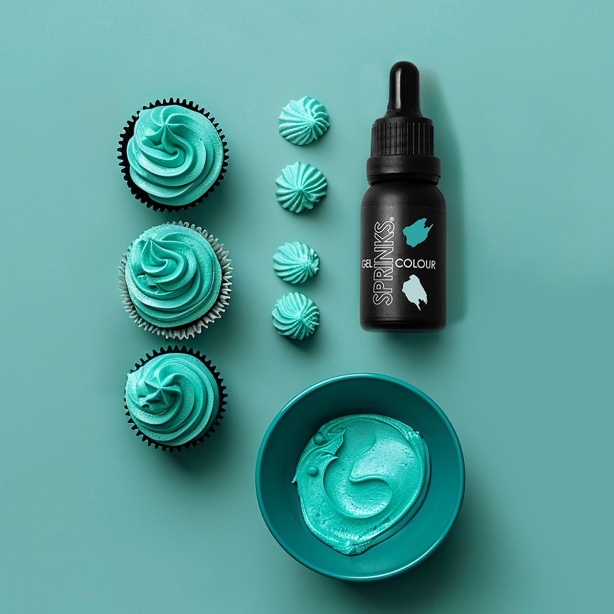 Sprinks Gel Colour Teal 15ml