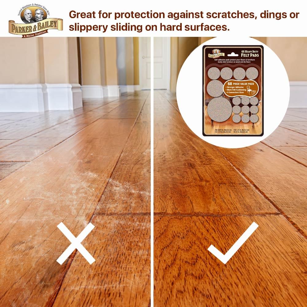 Parker & Bailey Heavy Duty Felt Pads - Assorted Size (68pc)