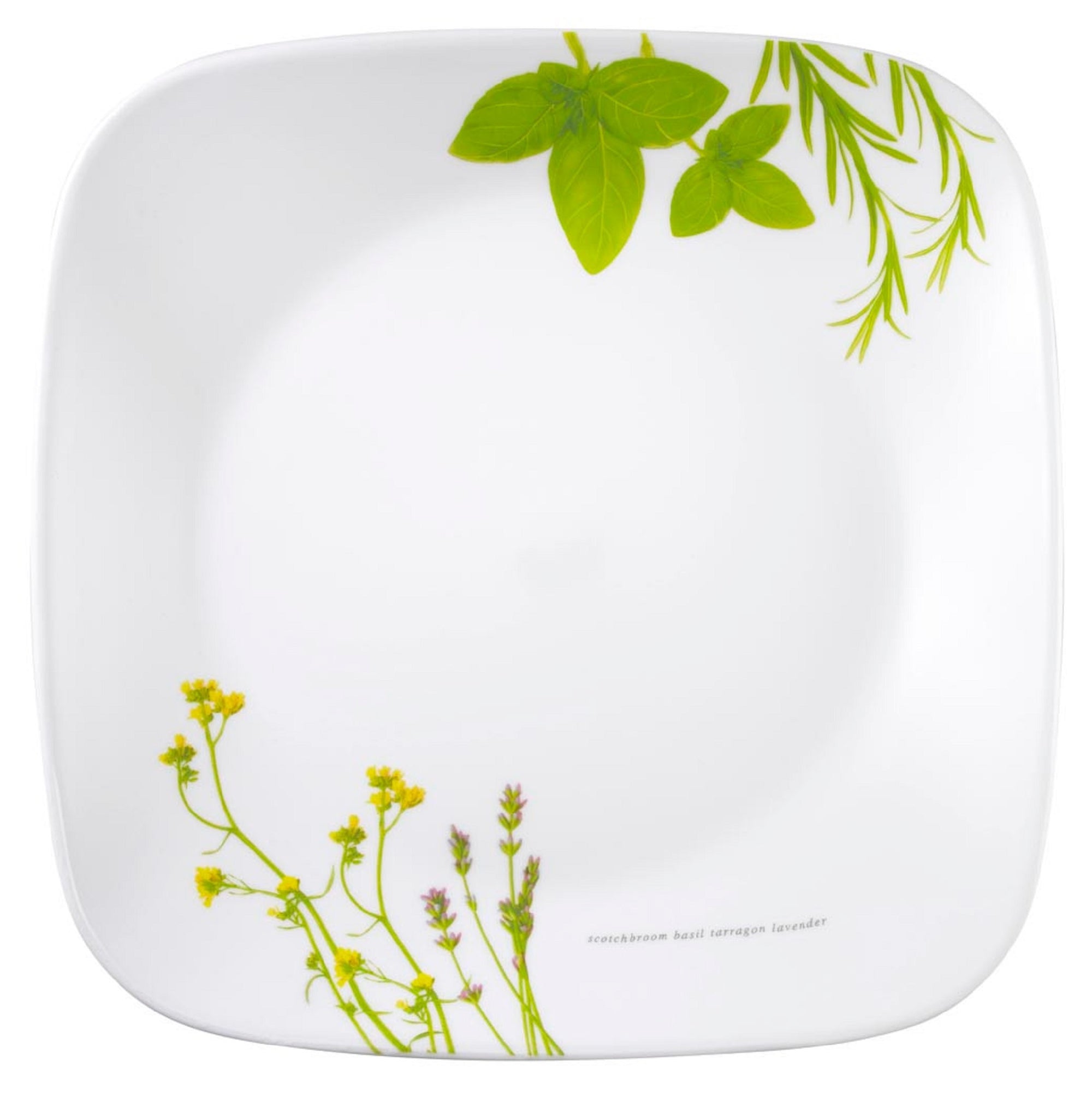 Corelle Square European Herbs Side Plate 16.5cm