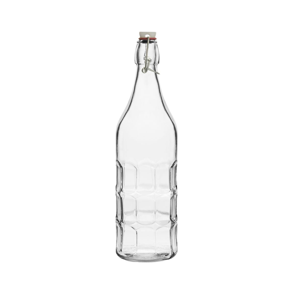 Trenton Glass Water Bottle - Panelled (1.0lt)