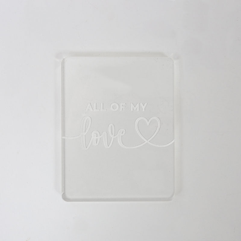 Coo Kie Embosser Stamp All of My Love