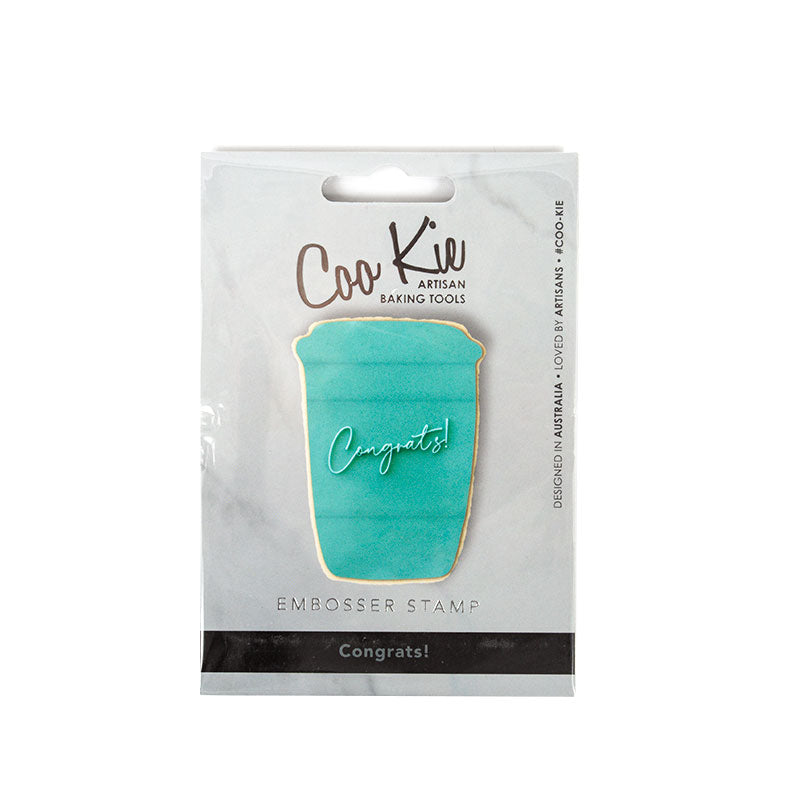 Coo Kie Embosser Stamp Congrats