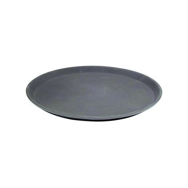 CaterRax Non-Slip Round Tray (350mm - Black)