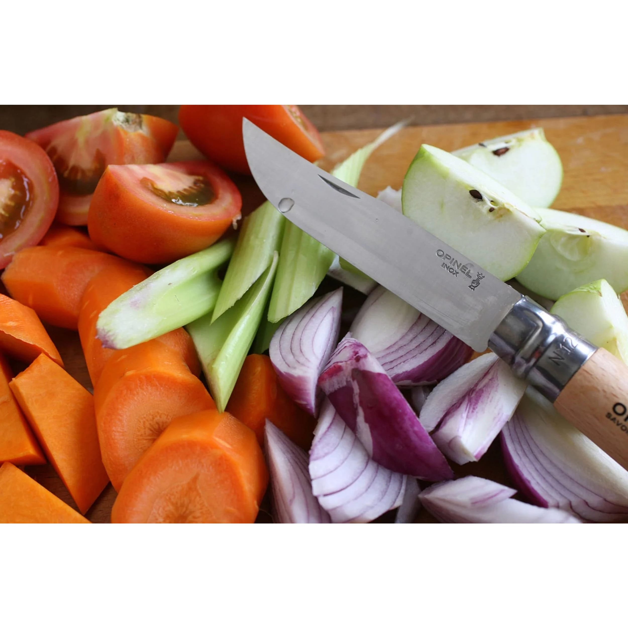 Opinel No.12 Stainless Steel Folding Knife Beech