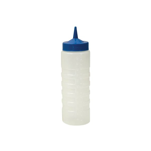 CaterRax Sauce Bottle (750ml - Blue) (Clear Body - Blue Top)