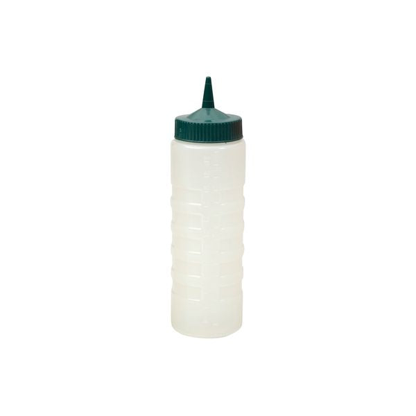 CaterRax Sauce Bottle (750ml - Green) (Clear Body - Green Top)