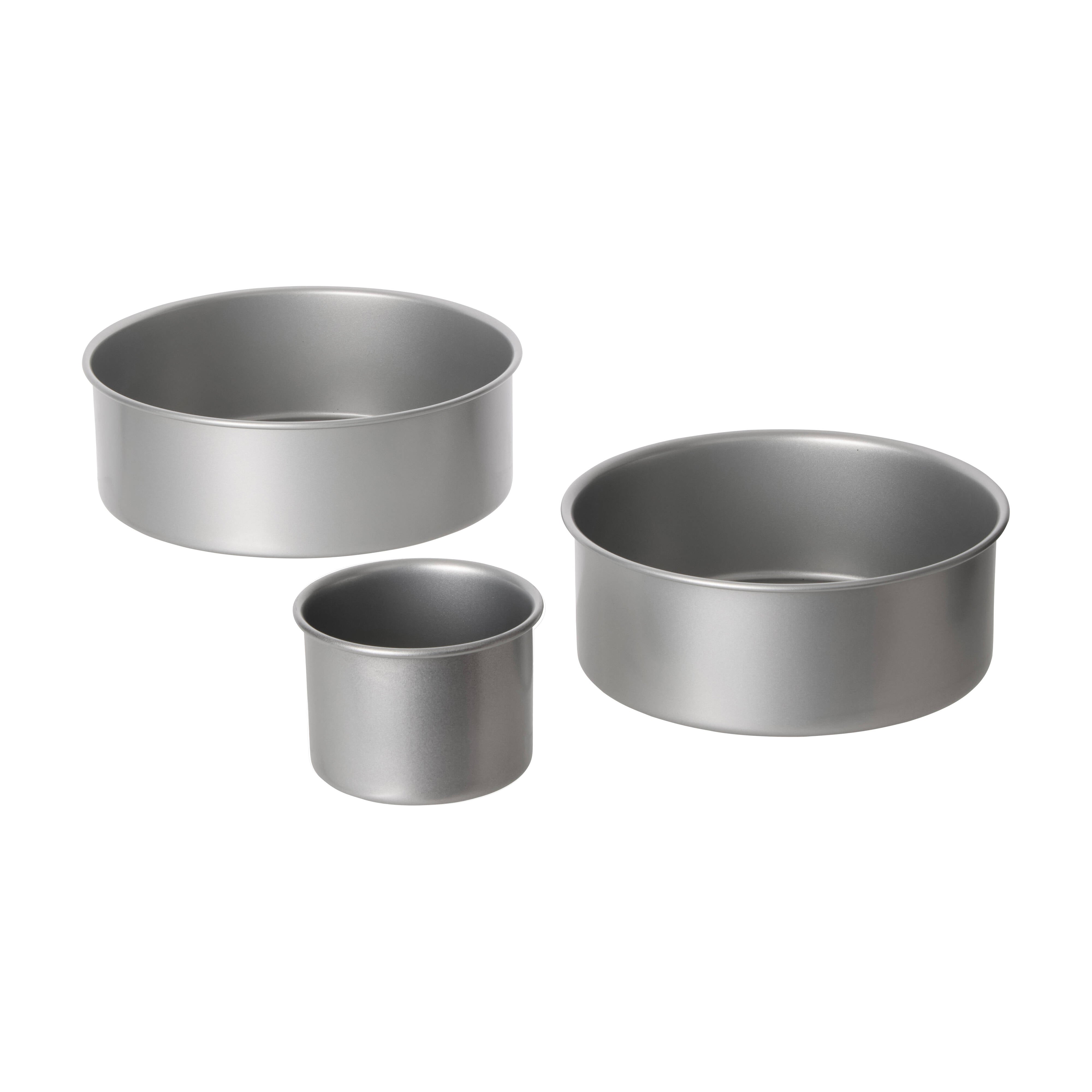 Davis & Waddell Non-Stick Round Cake Pan 3 Piece Set Cream