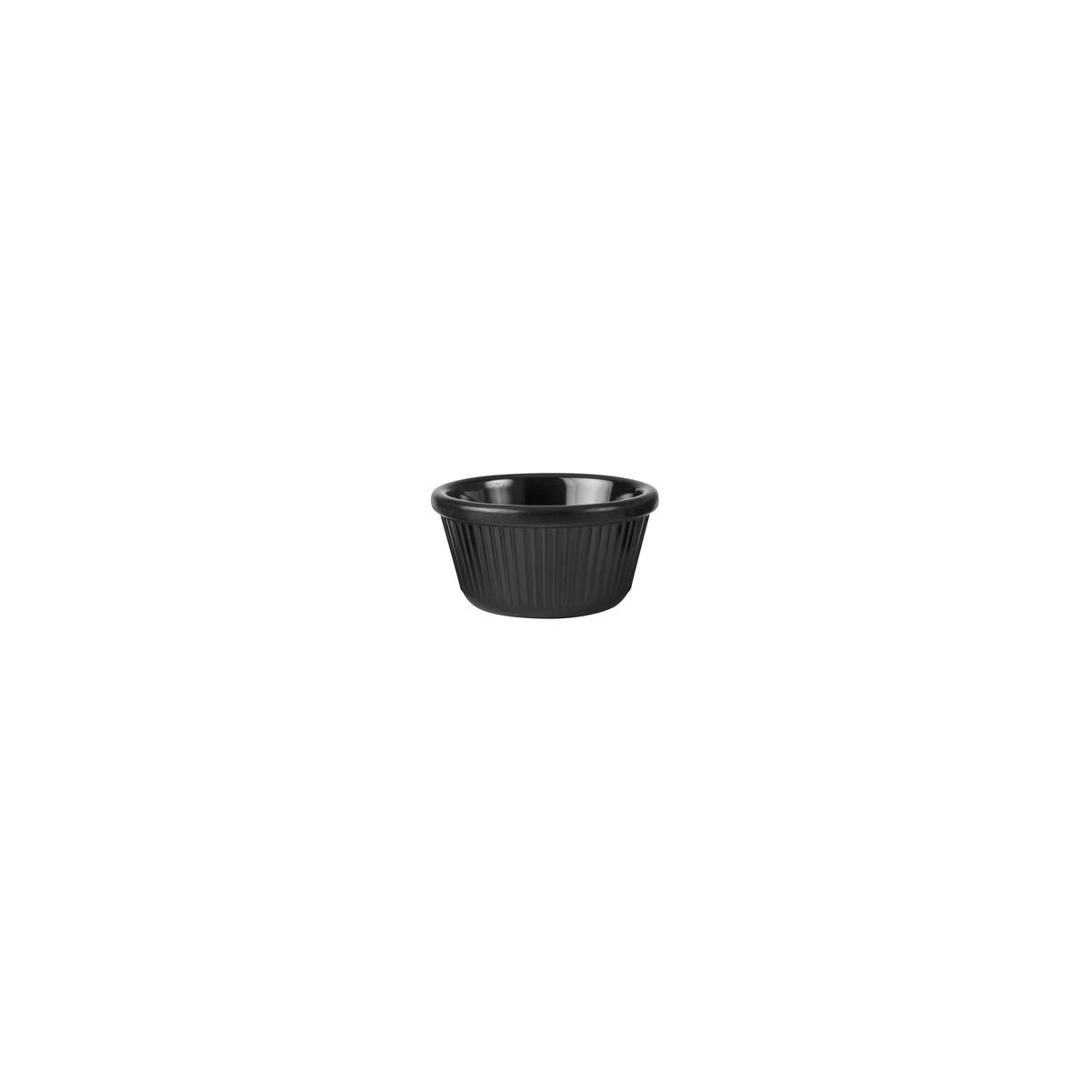 Ryner Ramekin - Fluted (80mm Ø 45mm H 90ml - Black)