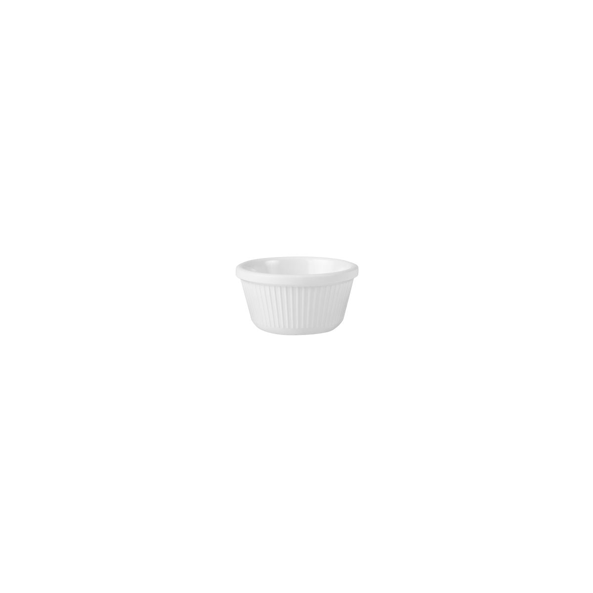 Ryner Ramekin - Fluted (80mm Ø 45mm H 90ml - White)
