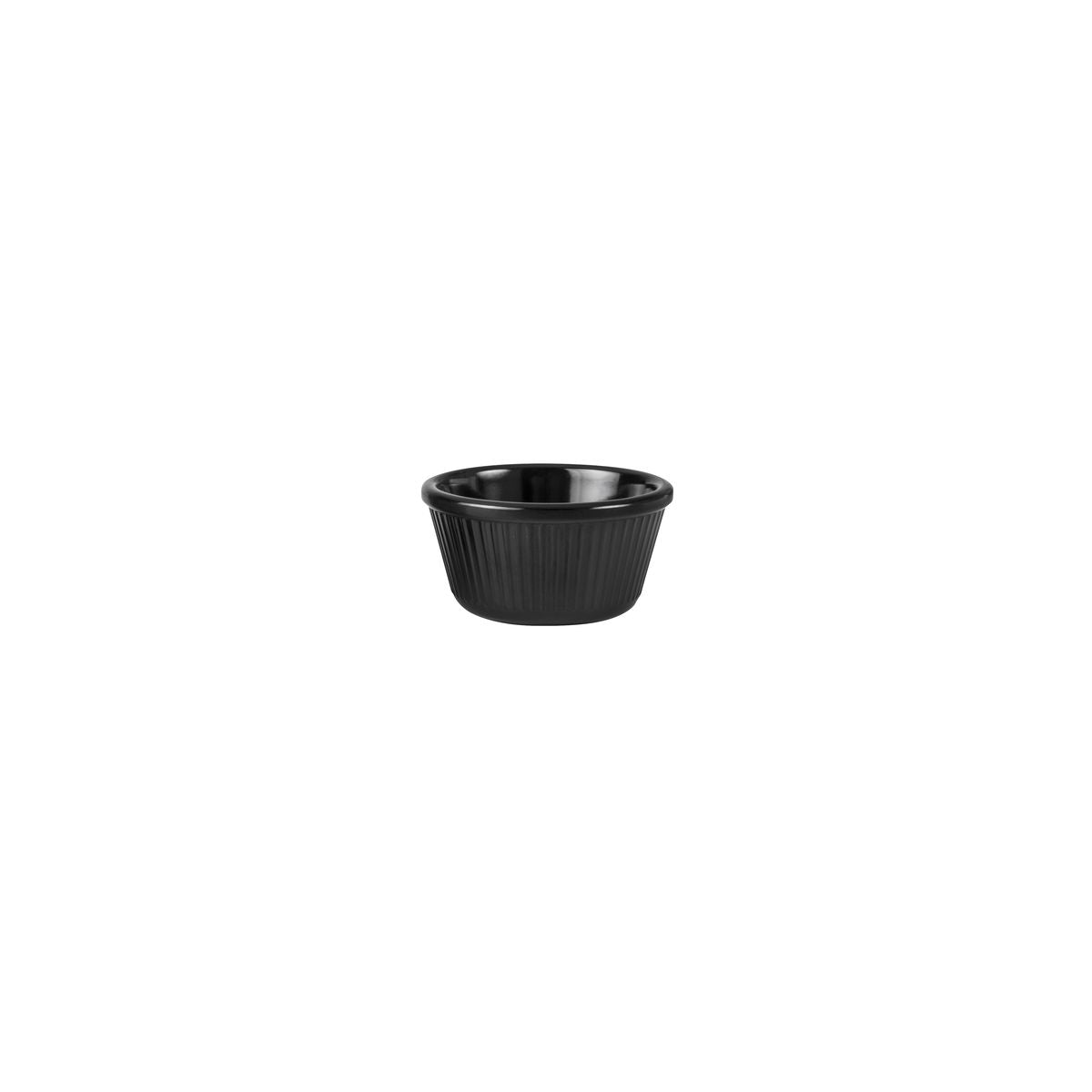 Ryner Ramekin - Fluted (85mm Ø 50mm H 120ml - Black)