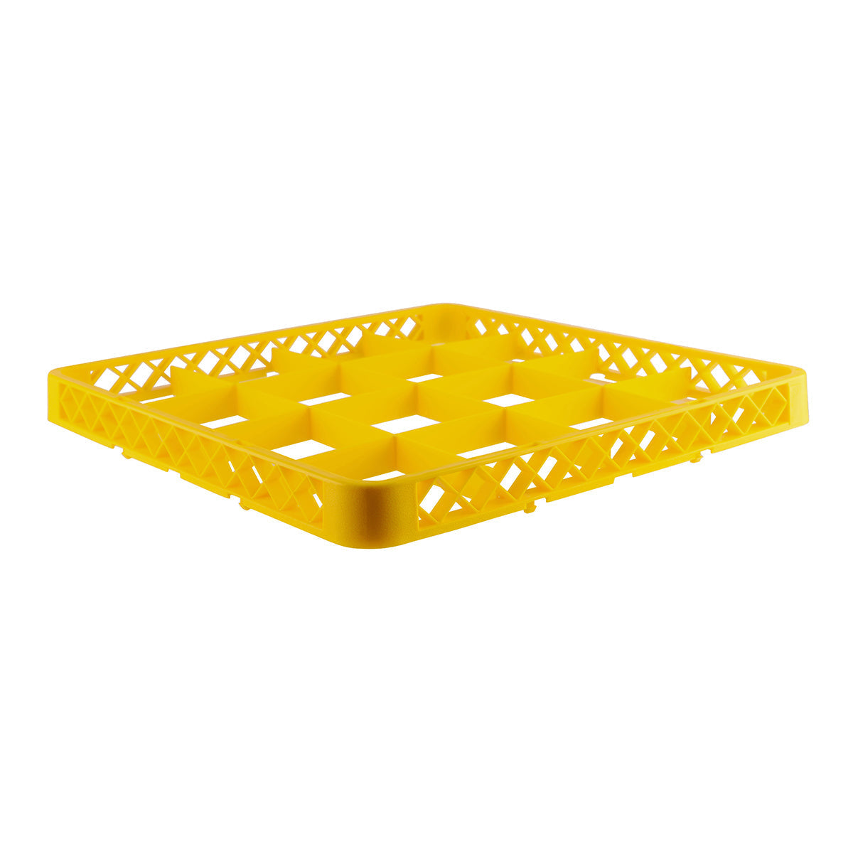 Chef Inox Glass Rack Extender 16 Compartment Yellow 490x490x45mm