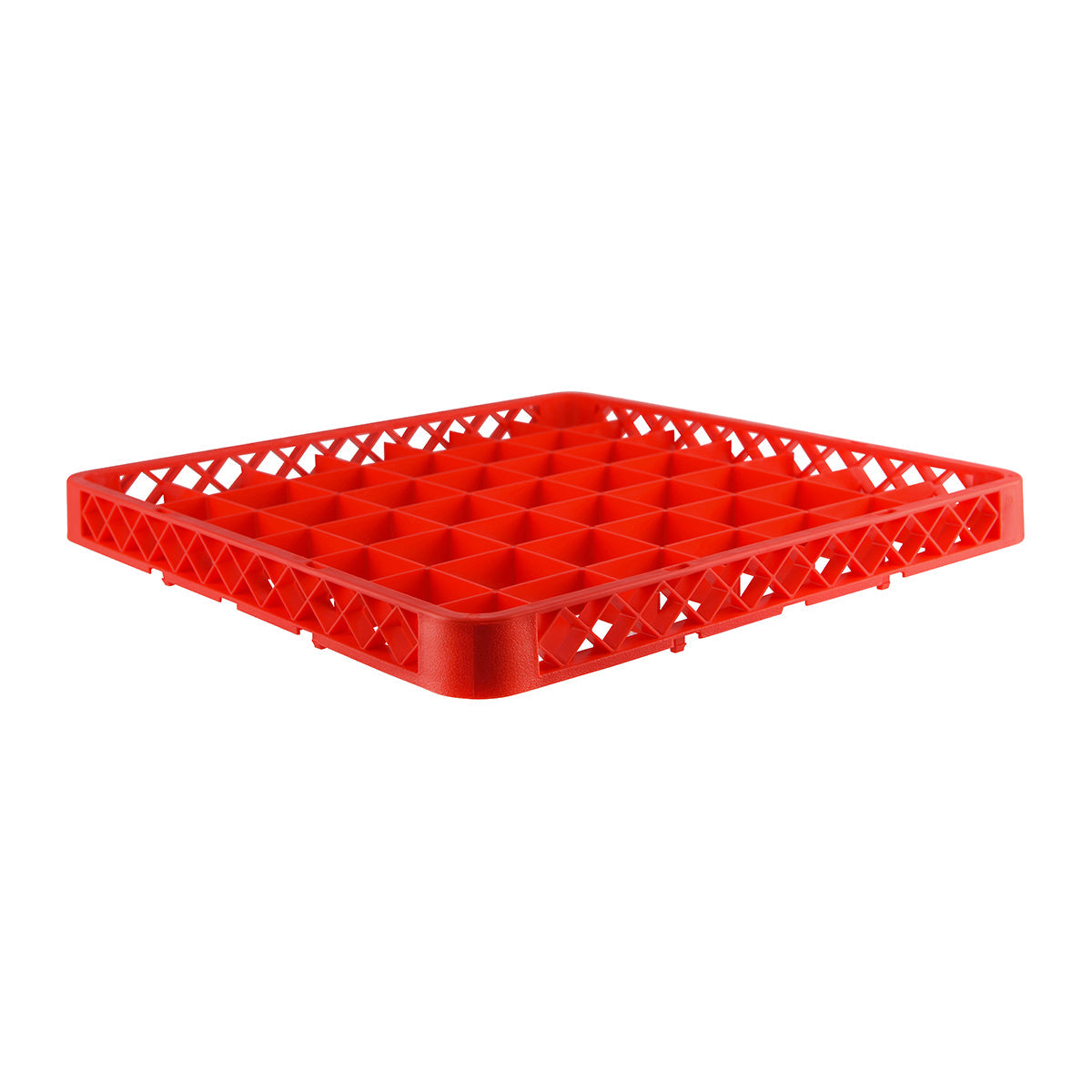 Chef Inox Glass Rack Extender 49 Compartment Red 490x490x45mm