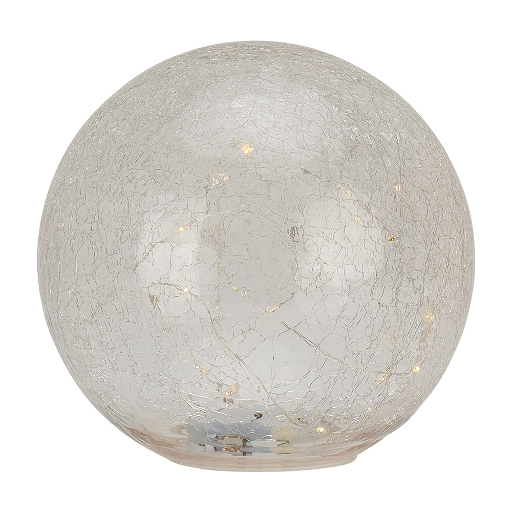 Annabel Trends Glass Crackle Light Ball Small