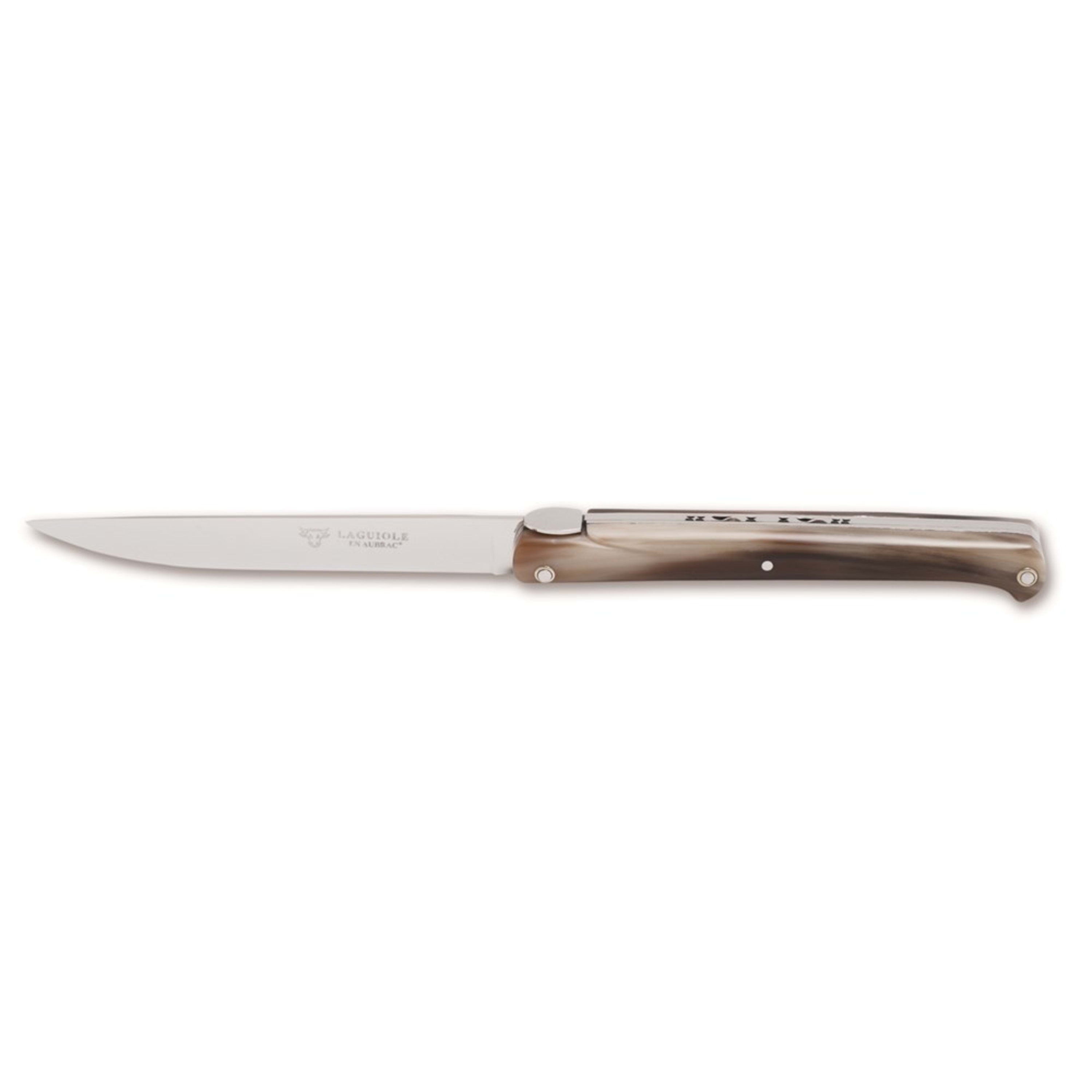 Laguiole en Aubrac 6 Piece Knife Set - Ancestral & Solid Horn