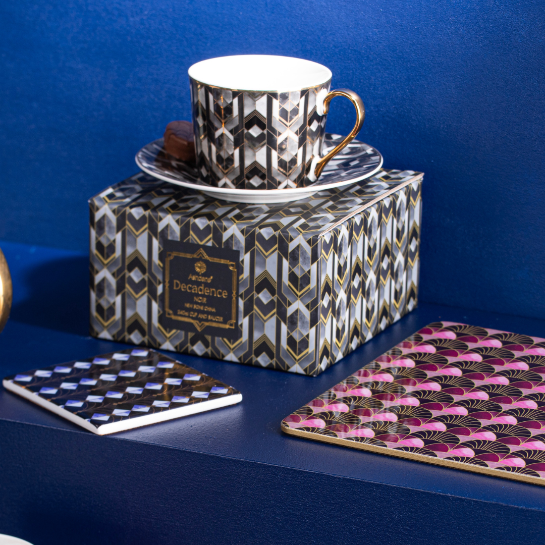 Ashdene Decadence Noir Cup & Saucer