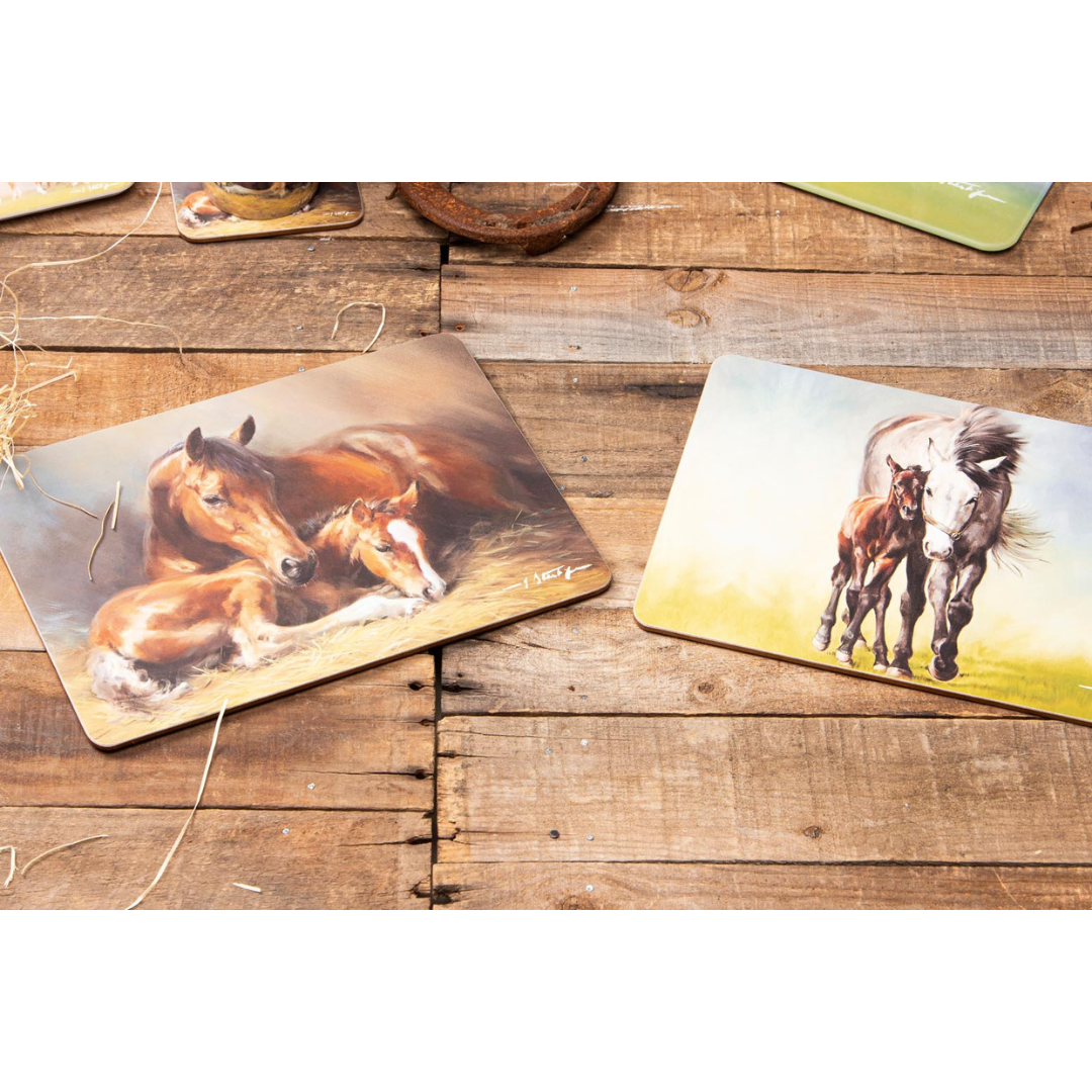 Ashdene Mares & Foals Assorted 6pk Coaster