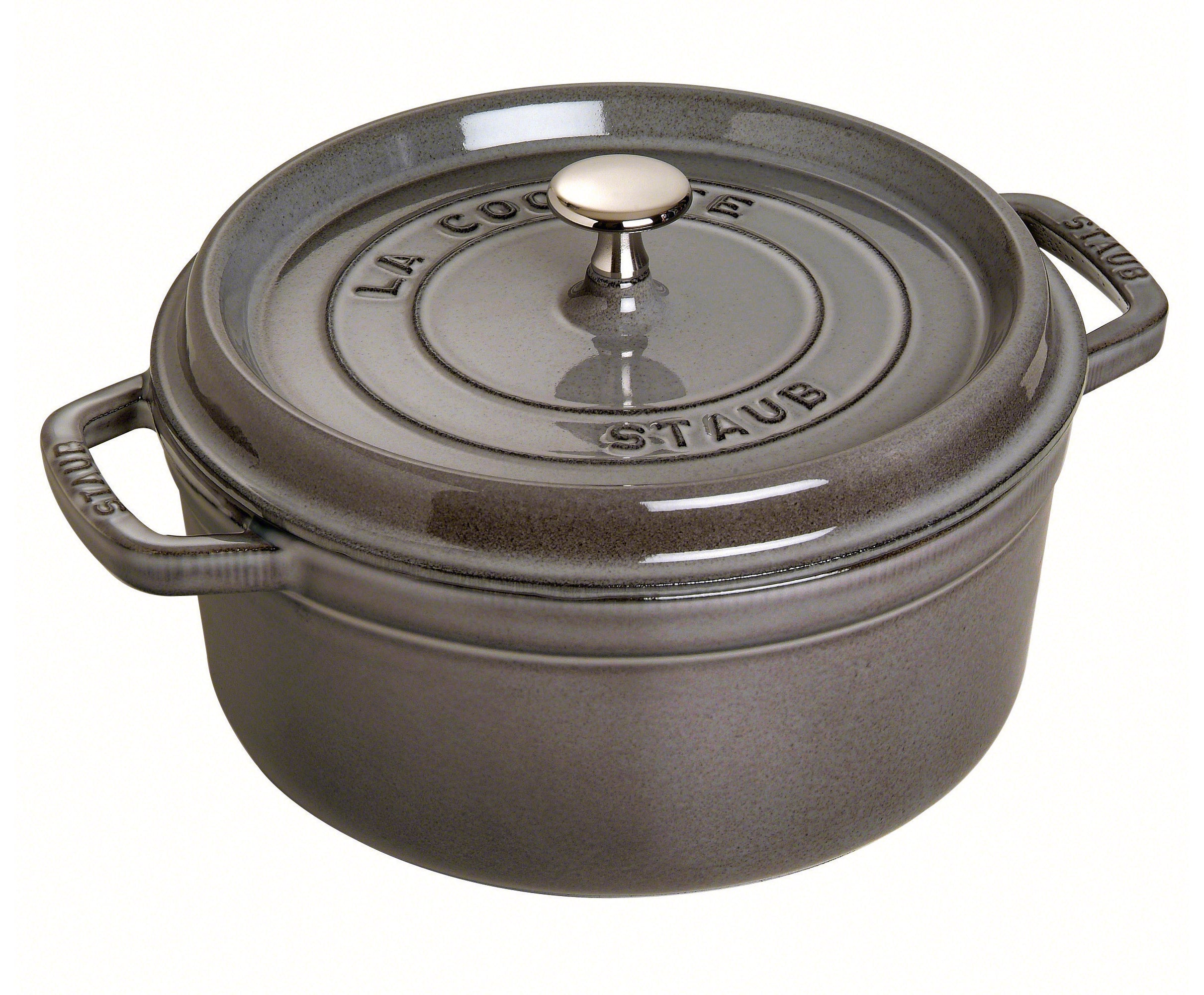 Staub Round Cocotte – 28cm Graphite