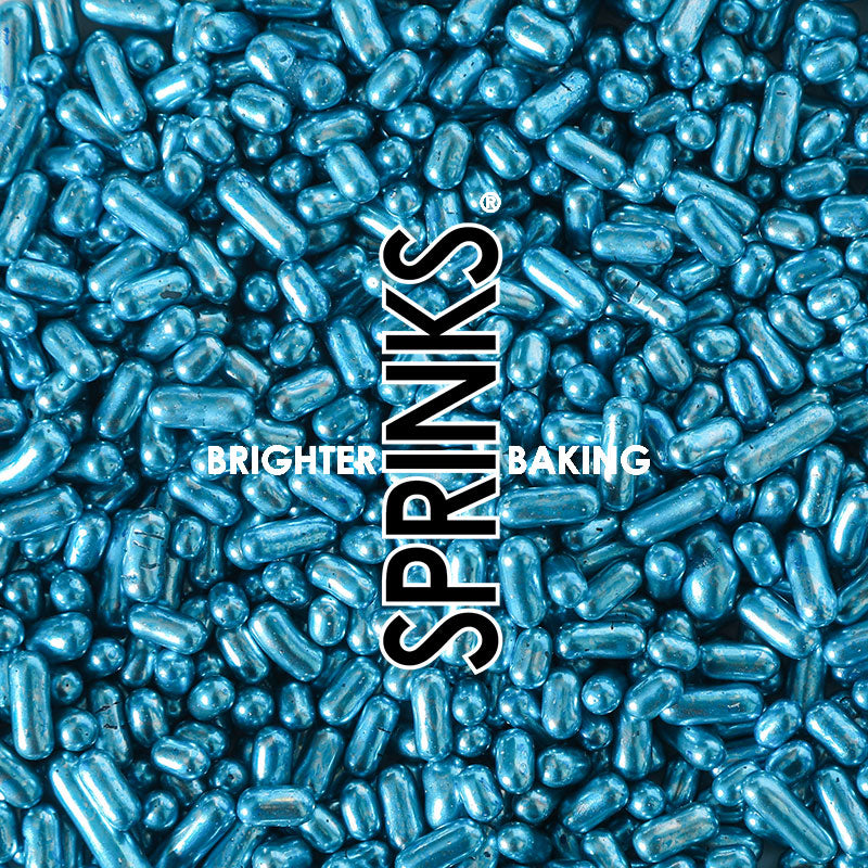 Sprinks Metallic Jimmies Blue 1mm 500g