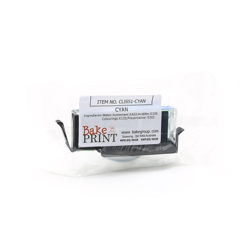 Bake Print 651 Edible Ink Cartridge Cyan
