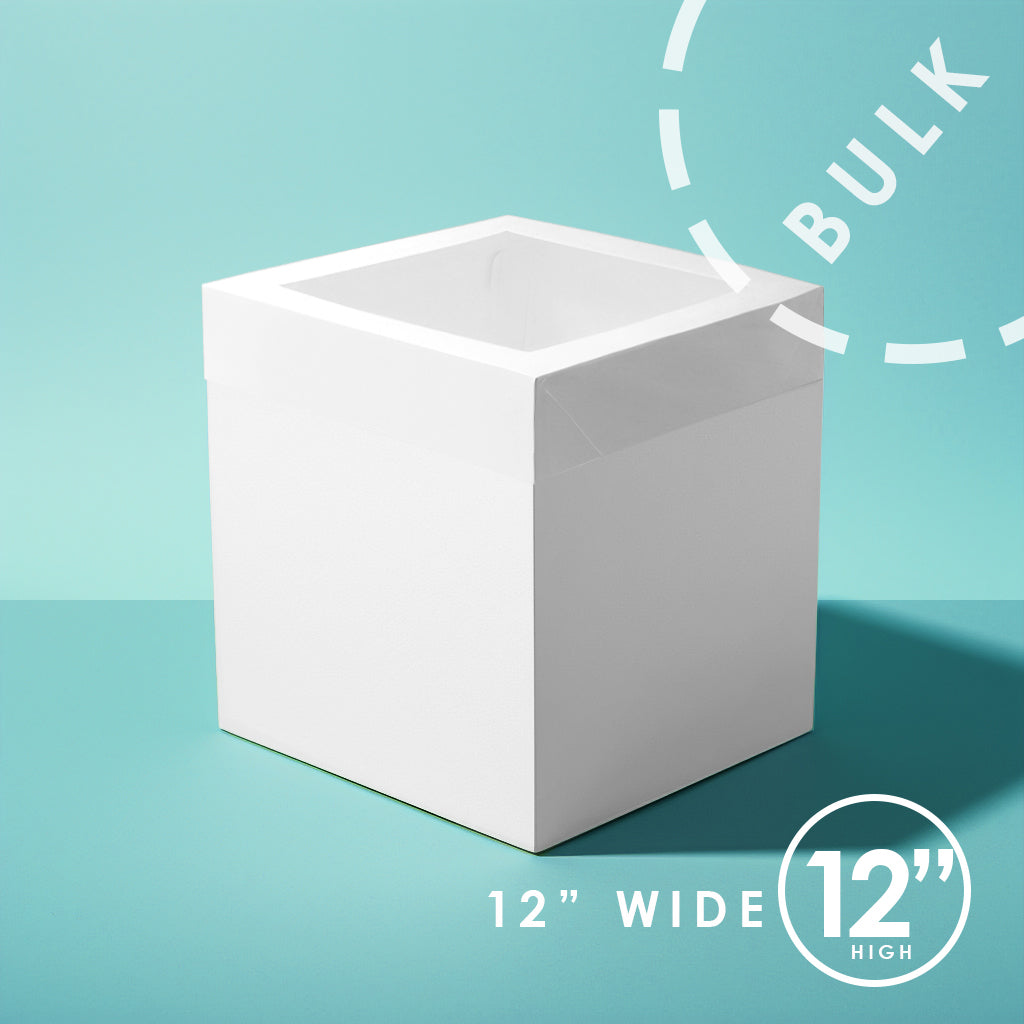Papyrus Extra Tall Cake Box with Window 12 x 12 x 12in