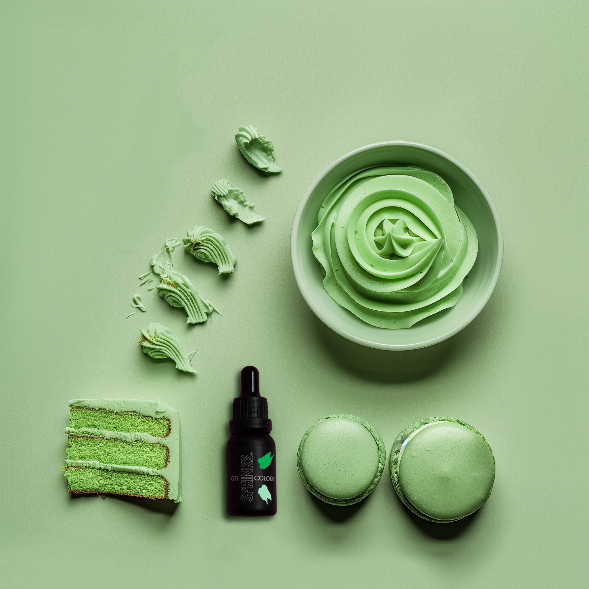 Sprinks Grass Green Gel Colour 15ml