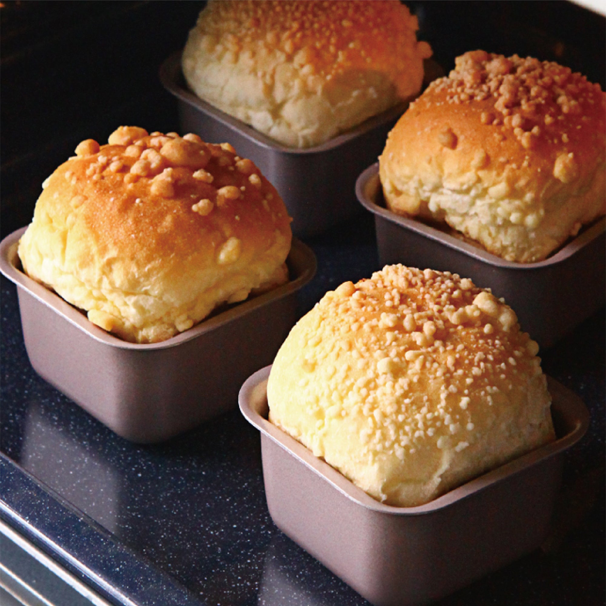CHEFMADE Mini Square Cake Pan 7cm Set of 4 (WK9911-4)