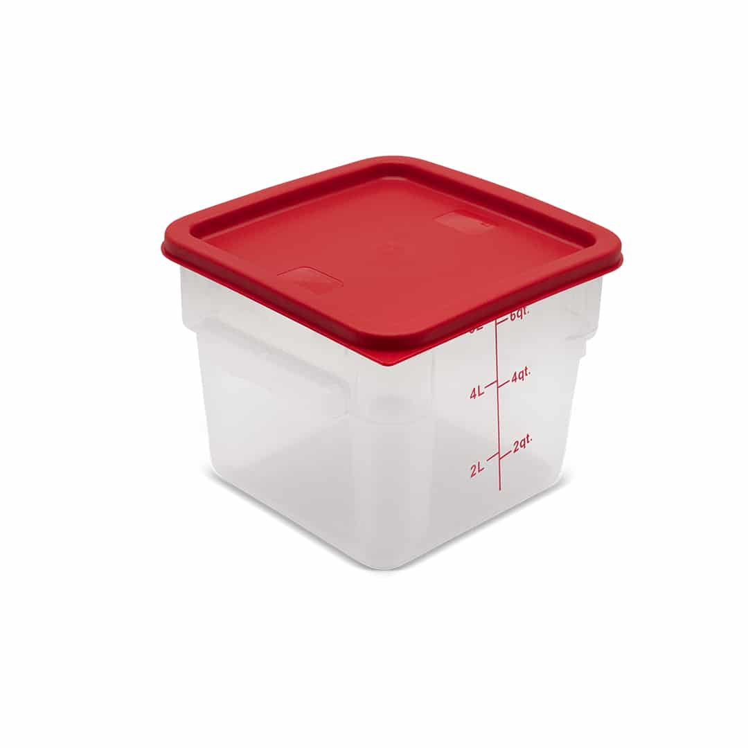 KH Classik Chef Food Grade Square Storage 5.7Lt PP Translucent -5 To 80C°