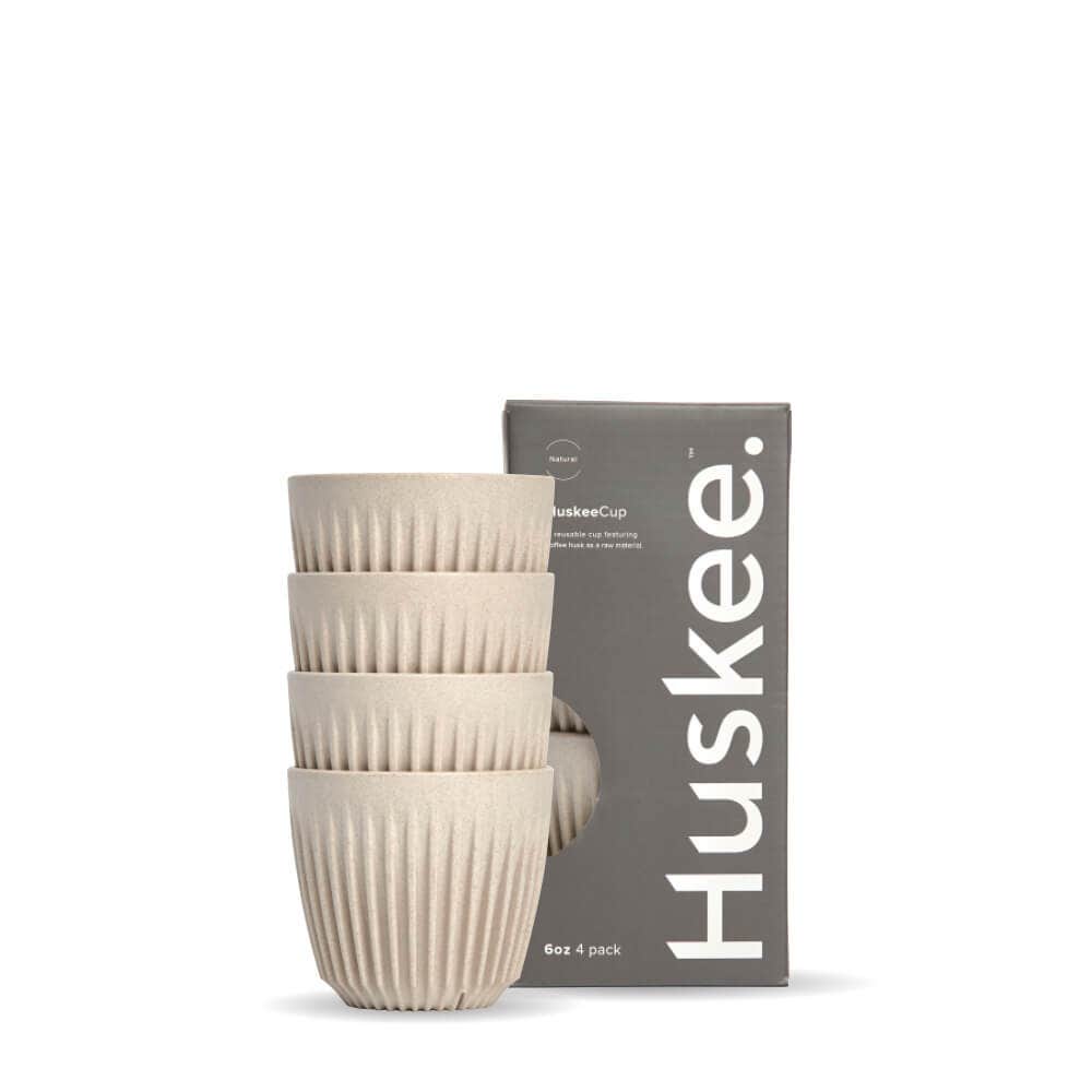 Huskee 6oz Natural Cup 4-Pack (x12)