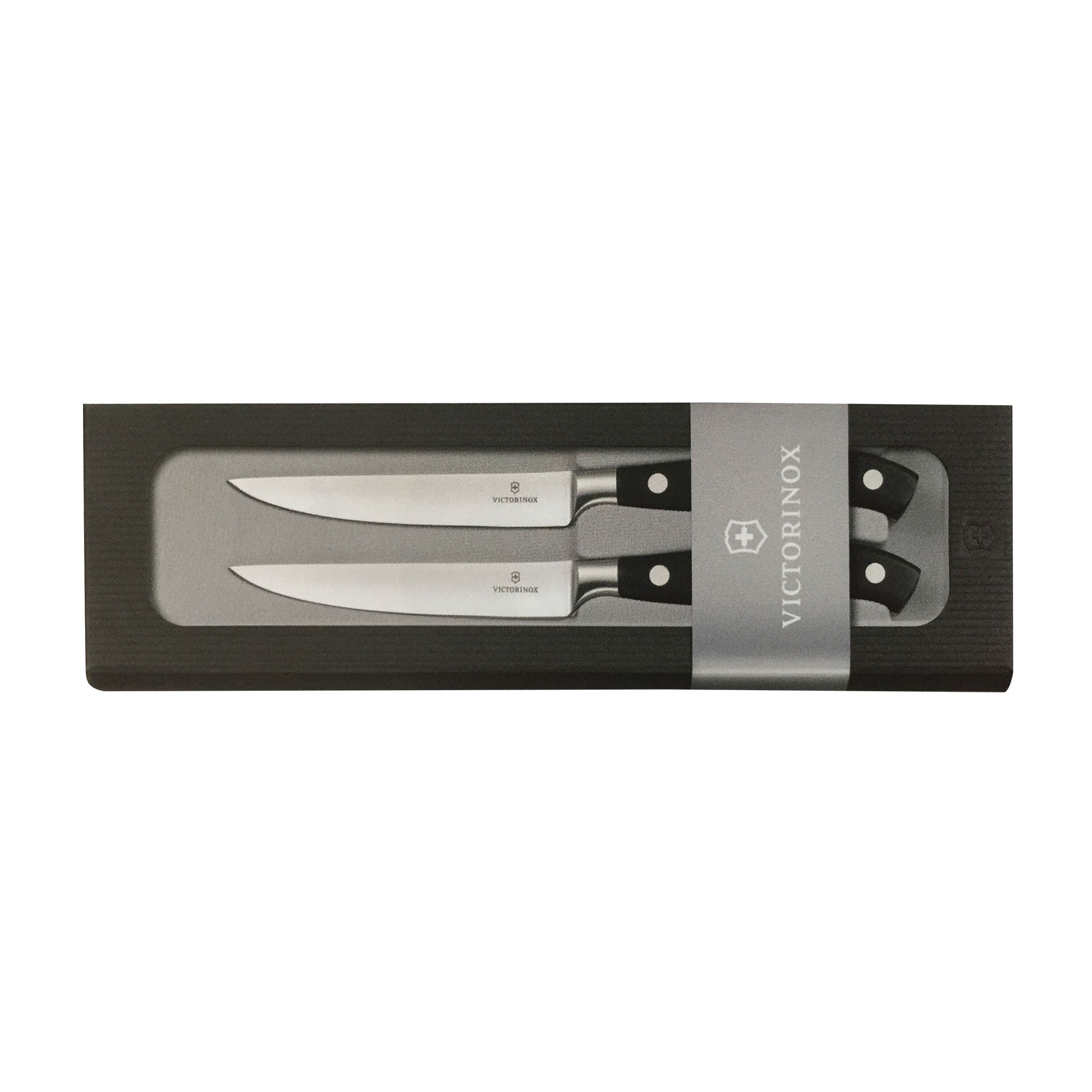 Victorinox Grand Maitre Steak Knife Set, 2 Pieces  - Black