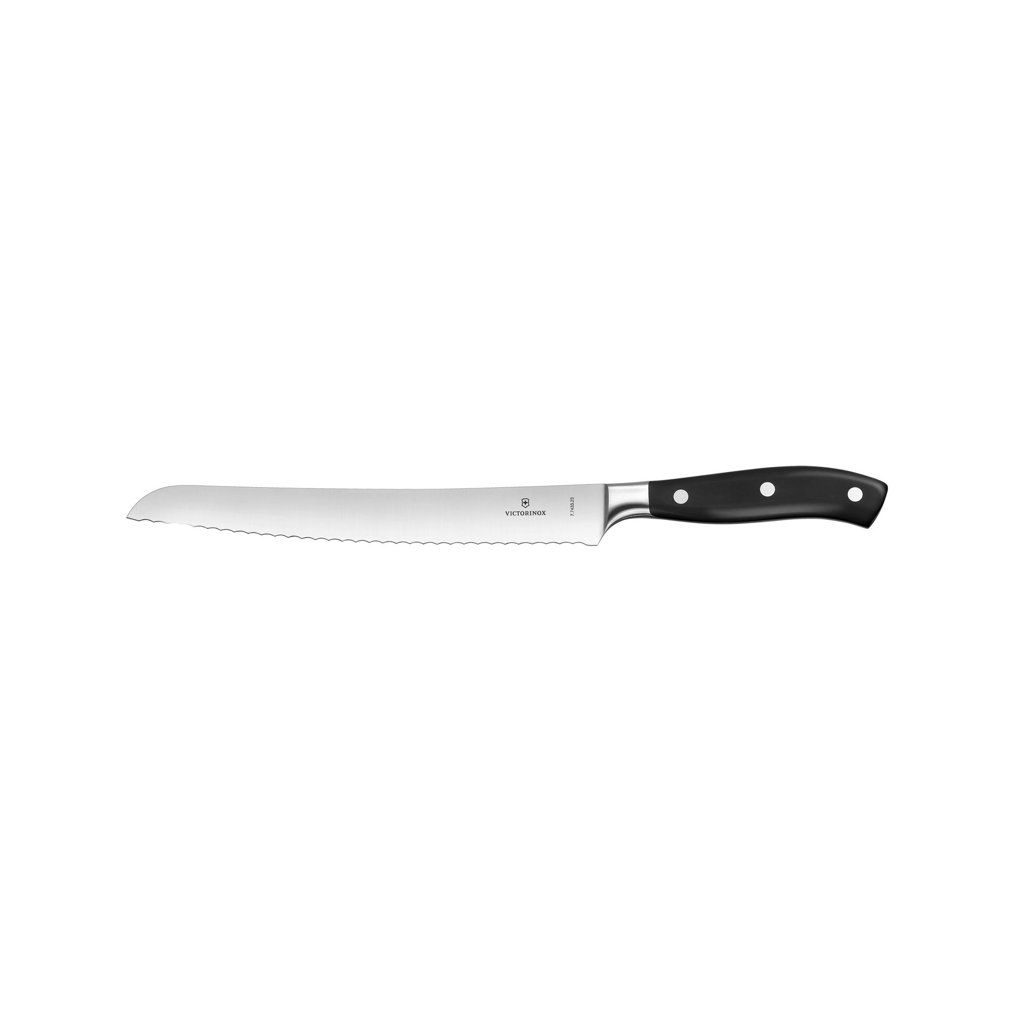 Victorinox Grand Maître Forged Bread Knife, 23cm - Black