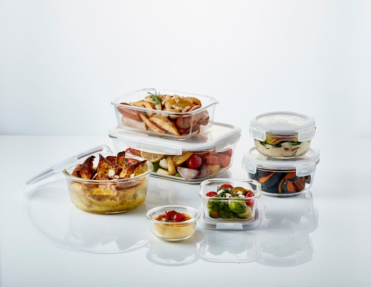 LocknLock Euro Glass Boroseal Heat Resistant 2 Piece Set - Rectangle