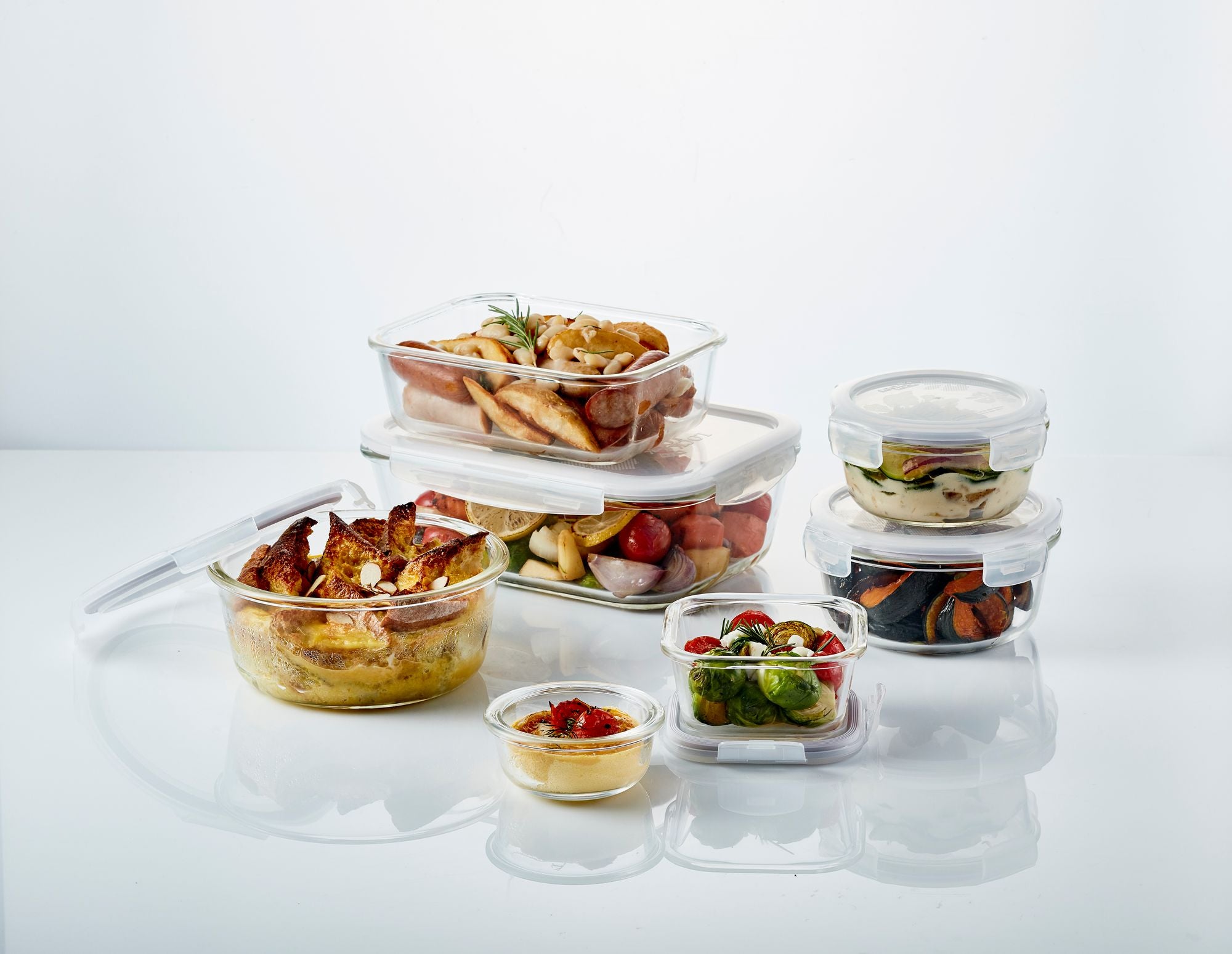 LocknLock Euro Glass Boroseal Heat Resistant 2 Piece Set - Rectangle