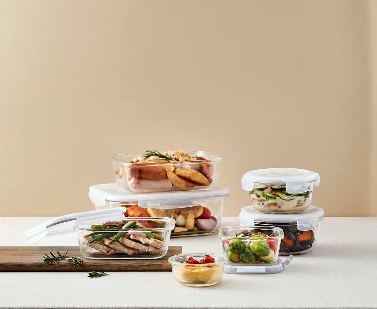 LocknLock Euro Glass Boroseal Heat Resistant Glass Rectangular - 1L