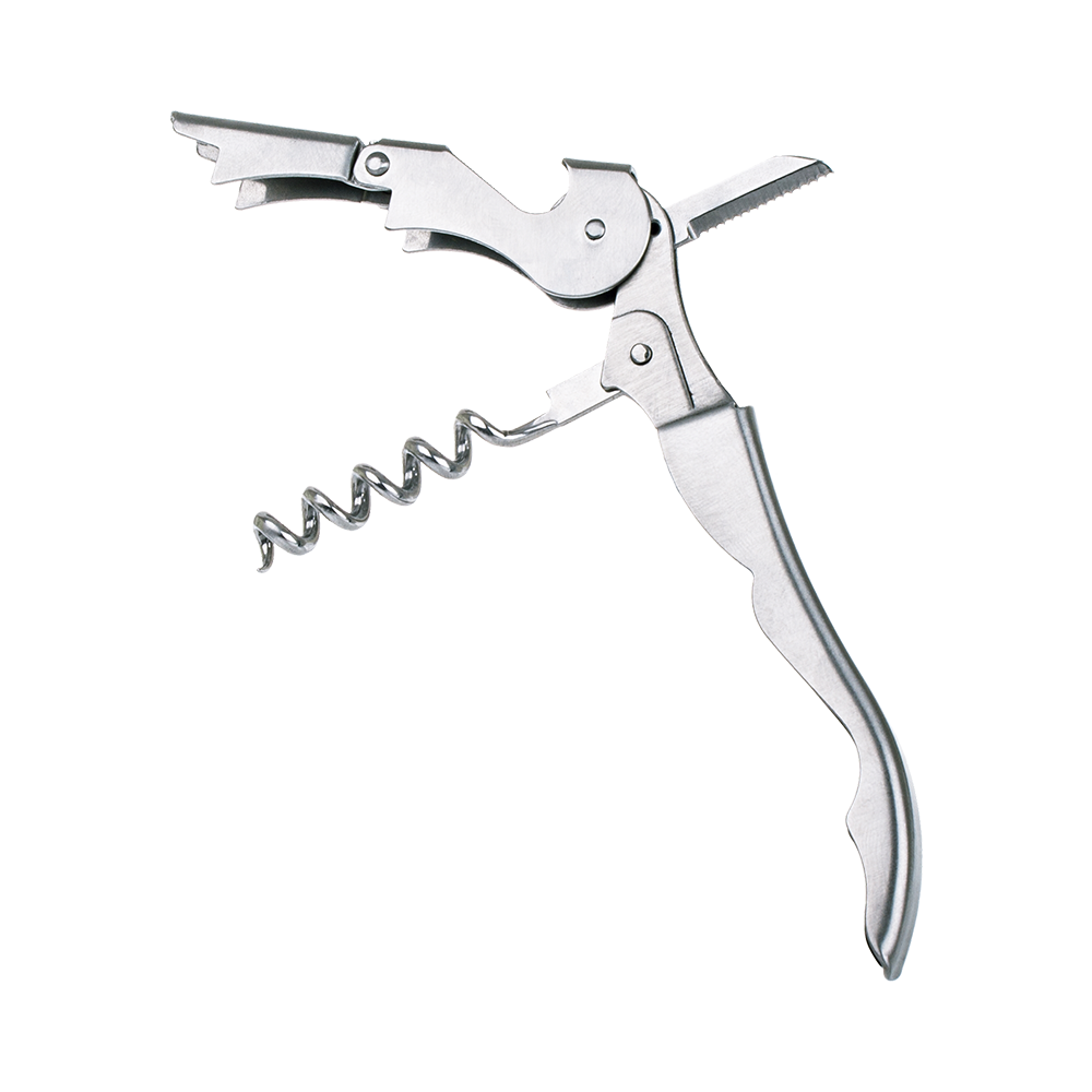 Bartender French Style Stainless Steel Waiters Corkscrew