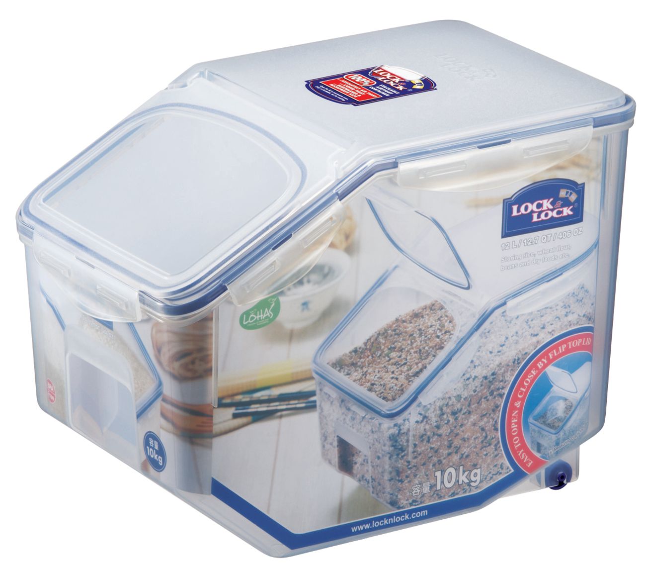 LocknLock Classic Rice Case W/Cup - 12L