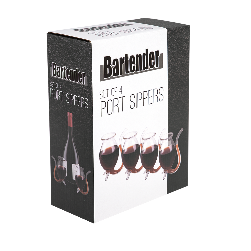 Bartender Glass Port Sippers - Set of 4