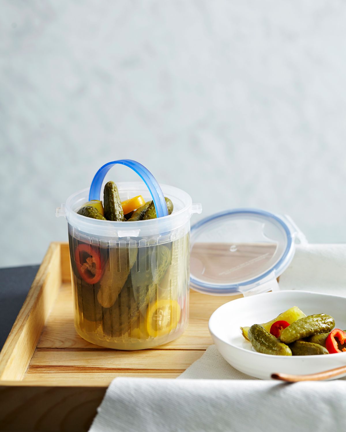 LocknLock Classic Special Round W/draining Basket 1.4L