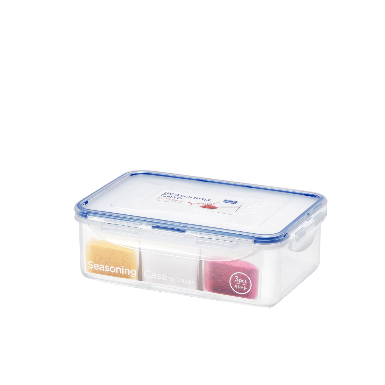 LocknLock Classic Special 3-Sections Seasoning Container with Spoon - 1L