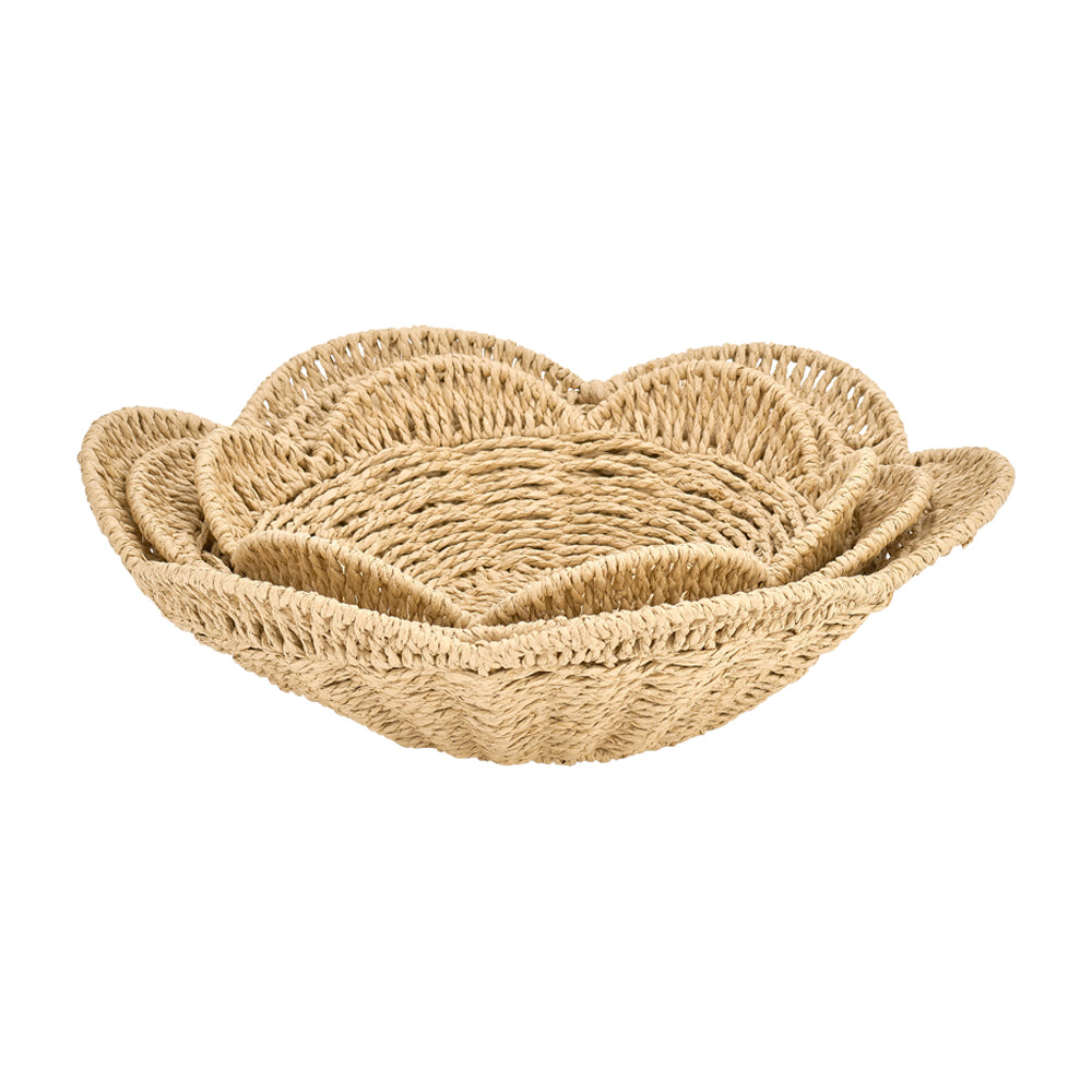 Annabel Trends Papier Woven Bowl Set White