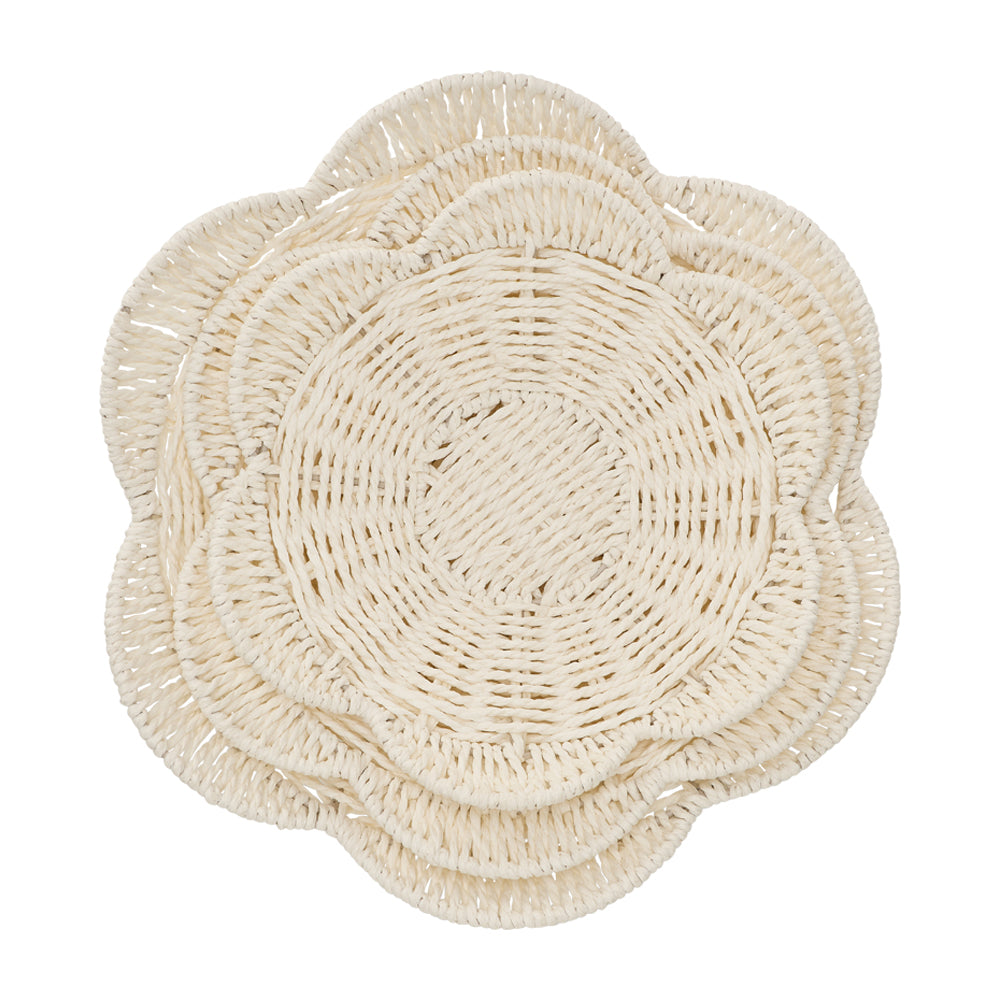 Annabel Trends Papier Woven Bowl Set White