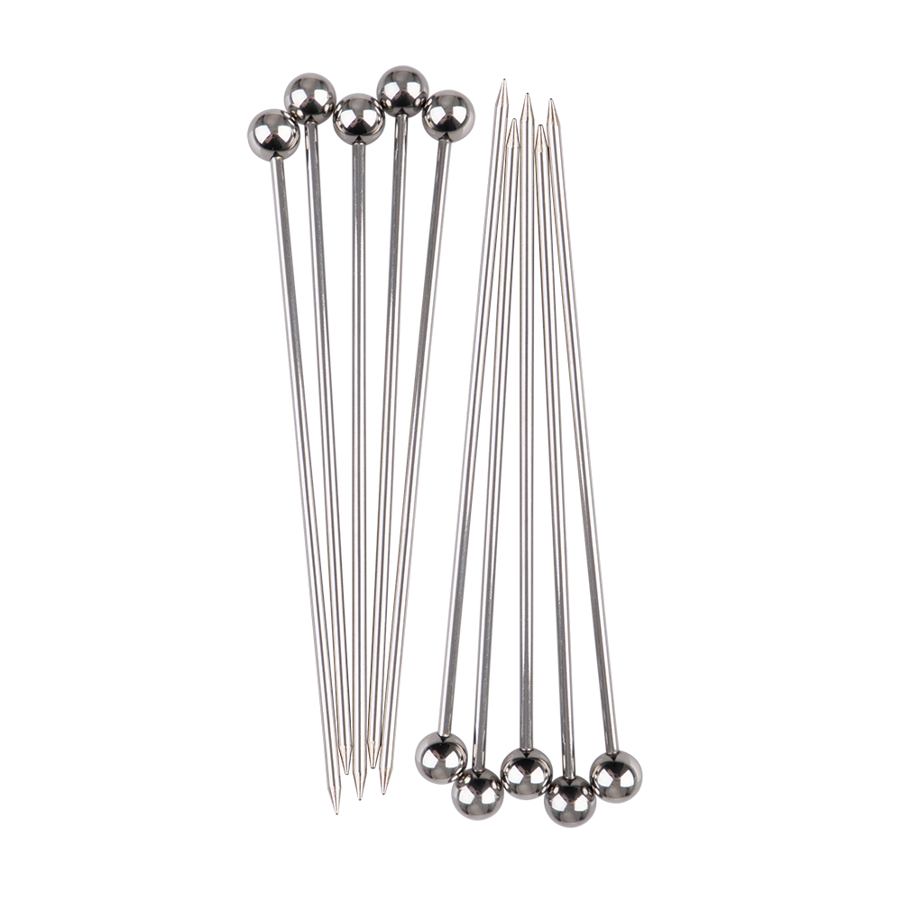 Bartender Stainless Steel Cocktail Picks Set 10