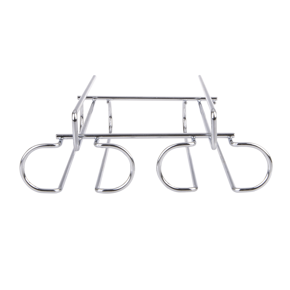 Bartender Undershelf 2 Rail Stemware Rack - Chrome
