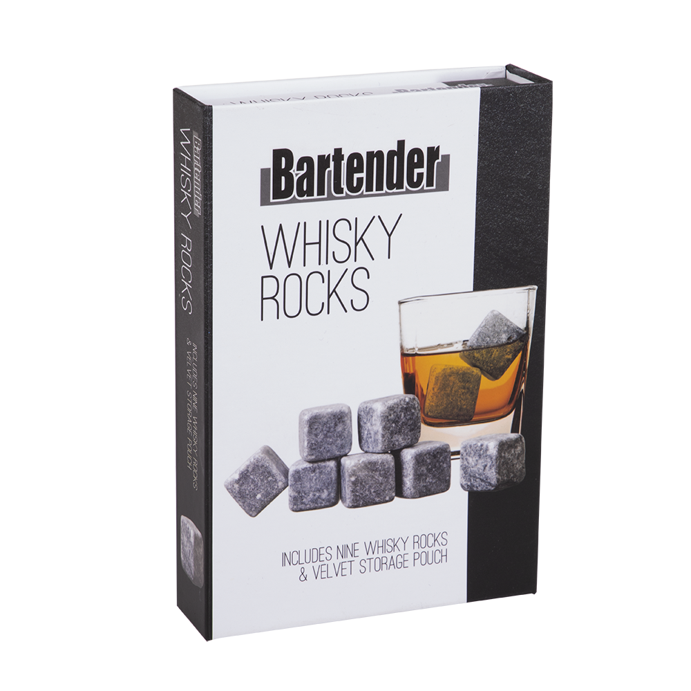 Bartender Whisky Rocks Set 9 W/ Bag