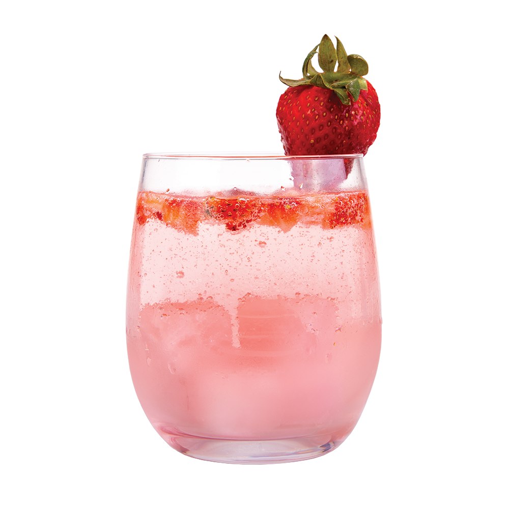 Bartender Rose Quartz Gin Stones Set 6 W/ Bag