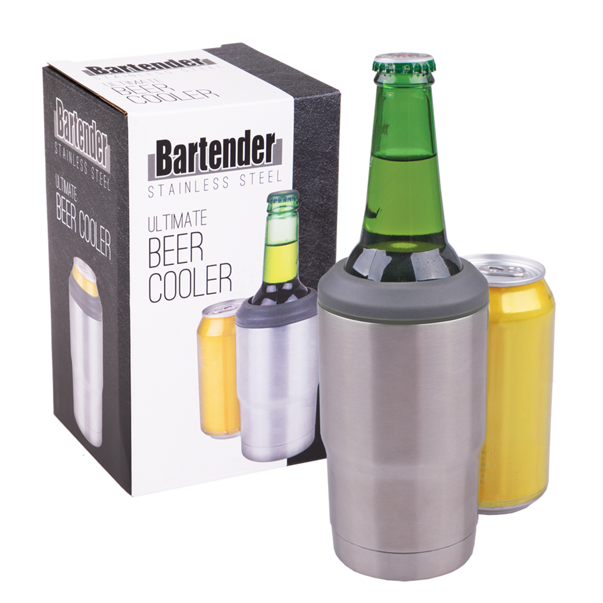 Bartender Stainless Steel Ultimate Beer Cooler - Silver