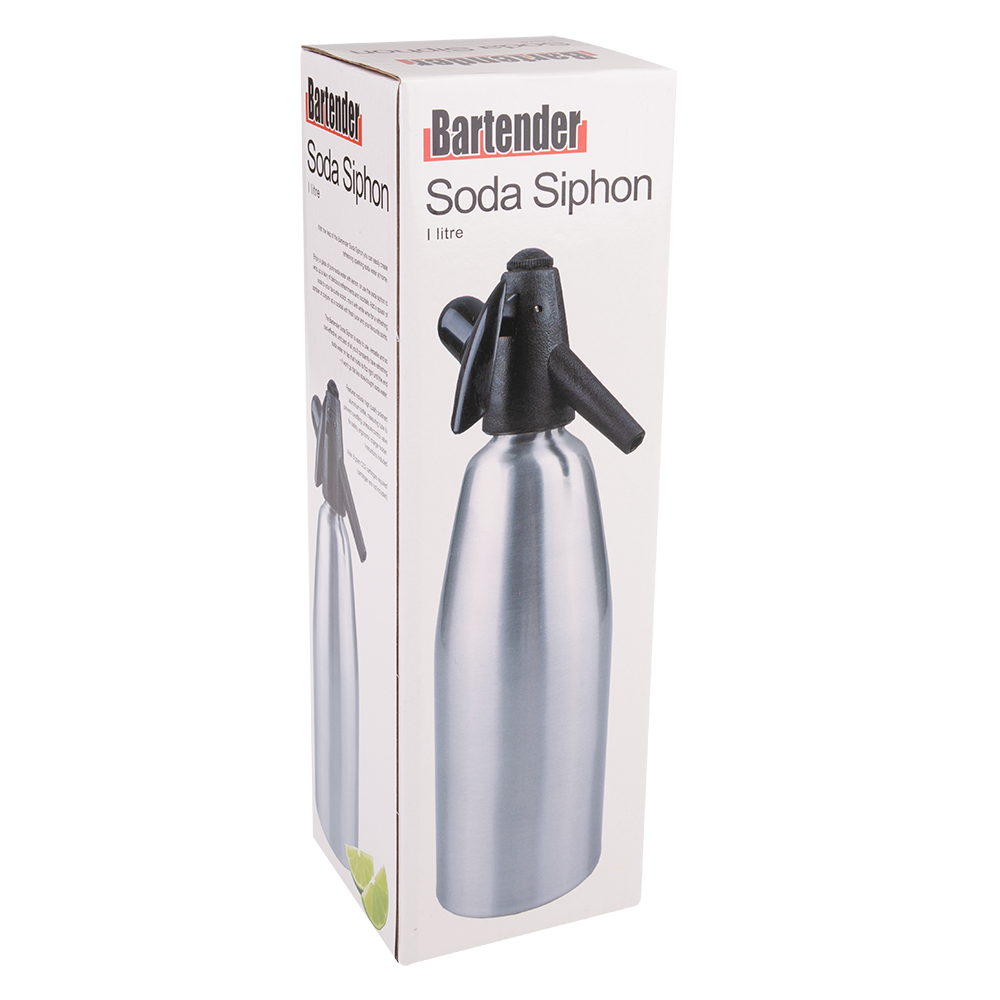 Bartender Soda Siphon 1L - Silver