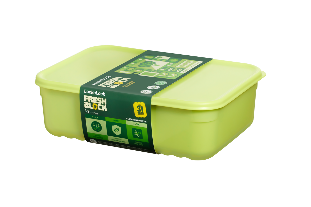 LocknLock Fresh Block 2pc Set - 3.2L+ Tray