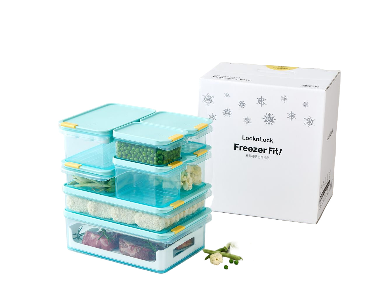 LocknLock Freezer Fit Container 8pc Set