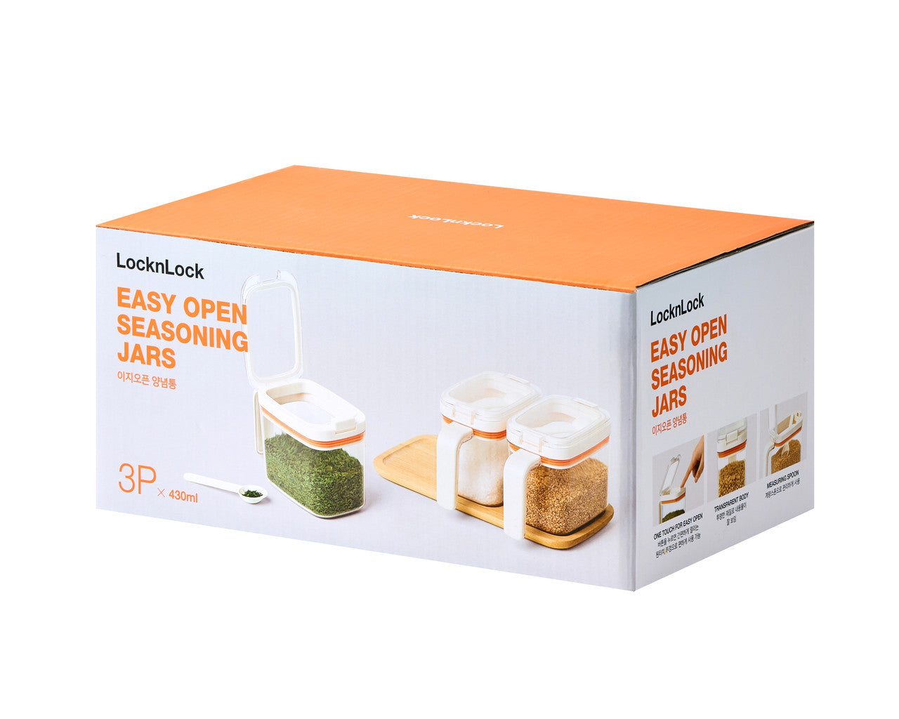 LocknLock Easy Open Container 420ml Set of 3