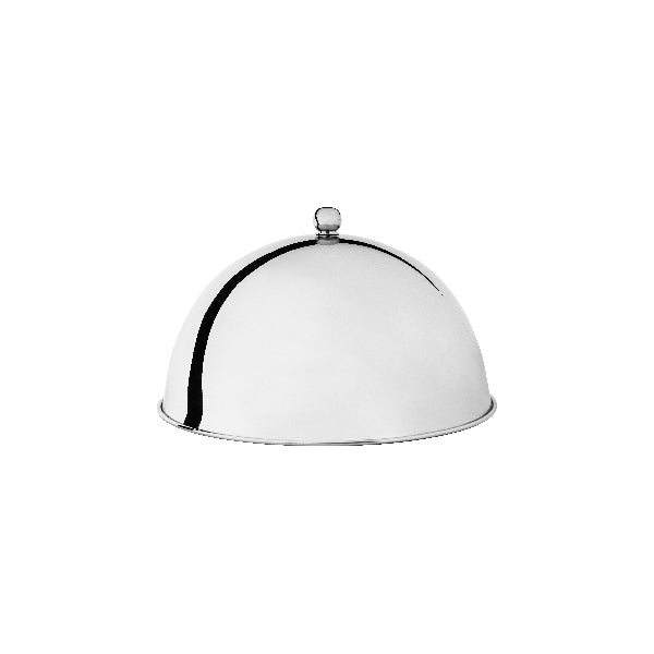 Trenton Dome Cover / Cloche with Knob (255mm Ø 160mm H - Silver)